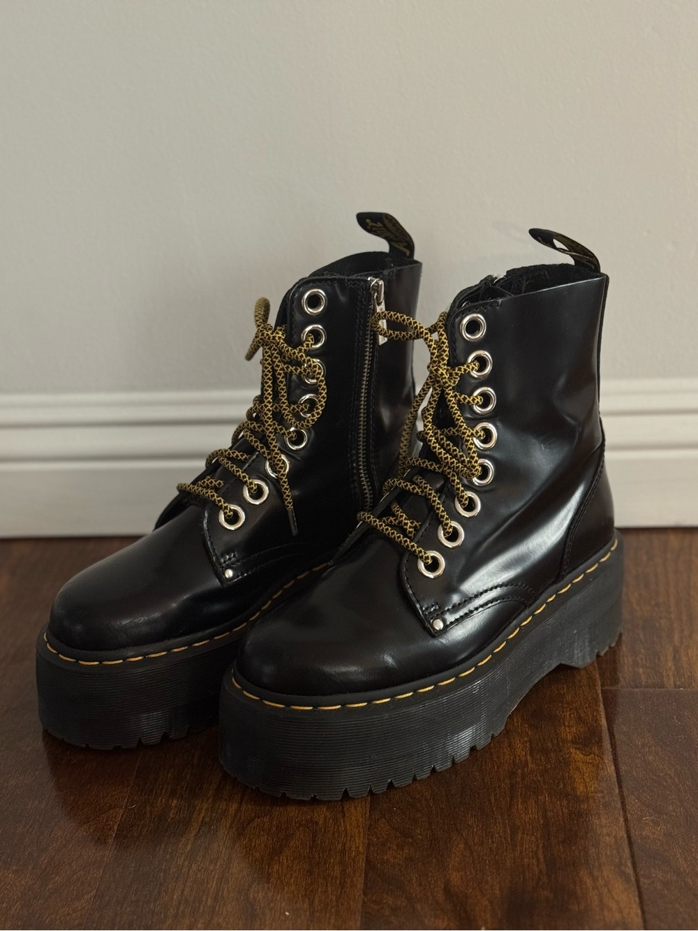 Dr Martens Jason Max Platform Boots - Black Size 7